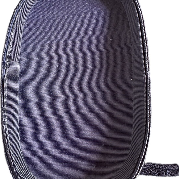 VINTAGE SUPREME CHATELAINE HANDBAG MONTREAL NAVY BLUE - Picture 3 of 4